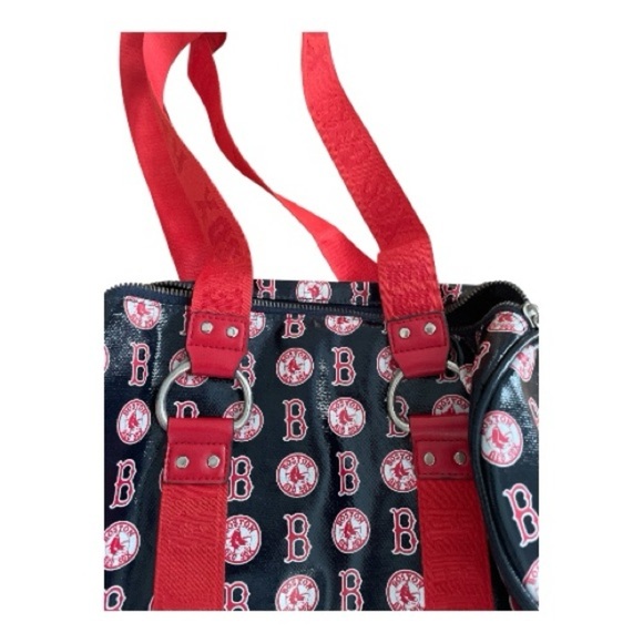 MLB B….for Betsy Red Boston Red Sox Shoulder Bag with Team Logo Pattern - Picture 4 of 5